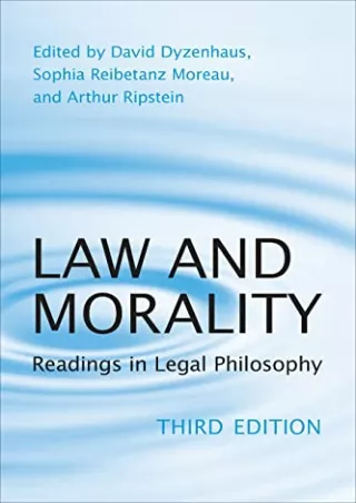 Epub Law and Morality: Readings in Legal Philosophy (Toronto Studies in Philosophy)