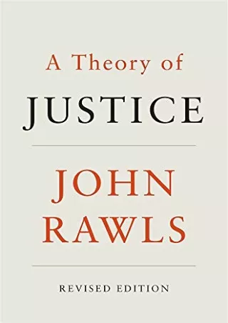Read ebook [PDF] A Theory of Justice