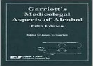 (PDF) Garriot's Medicolegal Aspects of Alcohol Kindle