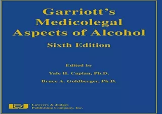 Download Garriott's Medicolegal Aspects of Alcohol Kindle