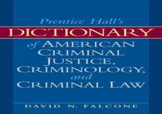(PDF) Dictionary of American Criminal Justice, Criminology and Law Full