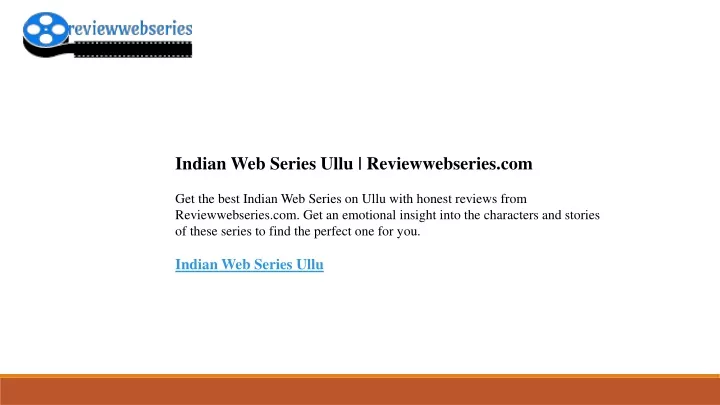 indian web series ullu reviewwebseries