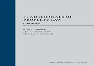 [PDF] Fundamentals of Property Law Free