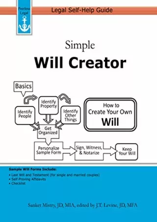 Read online  Simple Will Creator: Legal Self-Help Guide