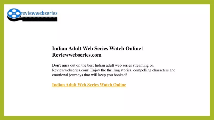 indian adult web series watch online