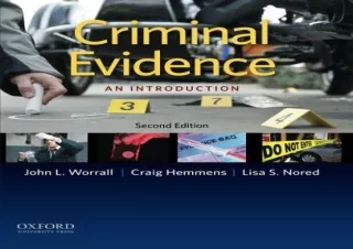 Download Criminal Evidence: An Introduction Free