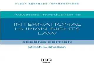 PDF Advanced Introduction to International Human Rights Law (Elgar Advanced Intr