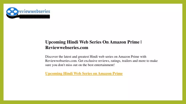 upcoming hindi web series on amazon prime