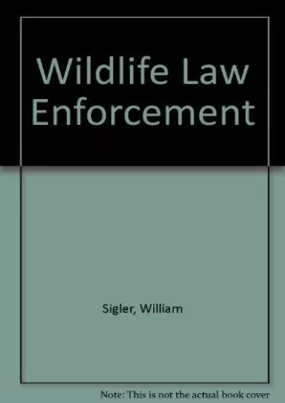 Read online  Wildlife Law Enforcement