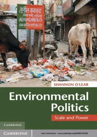 Pdf Ebook Environmental Politics: Scale and Power