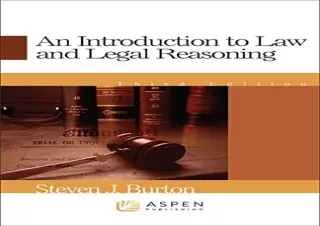 PDF An Introduction to Law & Legal Reasoning (Aspen Treatise Series) (Introducti