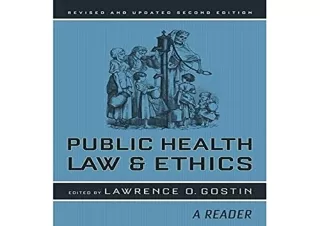 [PDF] Public Health Law and Ethics: A Reader (Volume 4) (California/Milbank Book