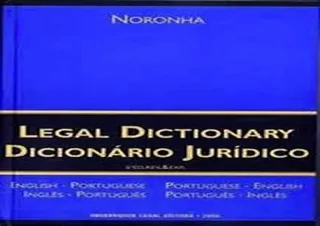 PDF Noronha's Legal Dictionary: English-Portuguese, Portuguese-English (Portugue