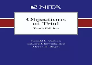 (PDF) Objections at Trial (Nita) Free
