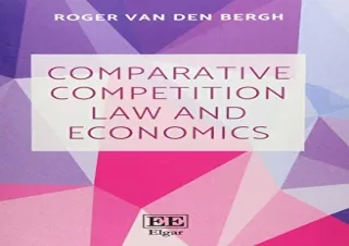 Download Comparative Competition Law and Economics Kindle