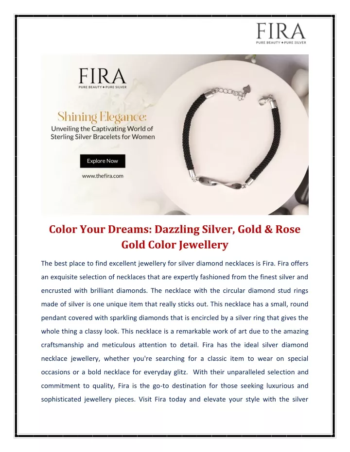 color your dreams dazzling silver gold rose gold