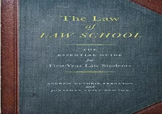 (PDF) The Law of Law School: The Essential Guide for First-Year Law Students Ful