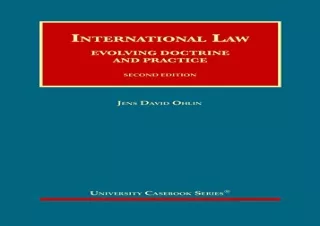 (PDF) International Law: Evolving Doctrine and Practice (University Casebook Ser