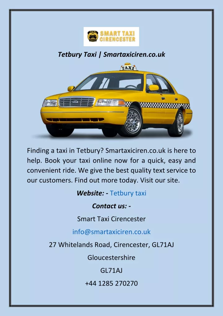 tetbury taxi smartaxiciren co uk