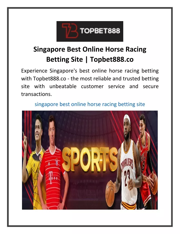 singapore best online horse racing betting site