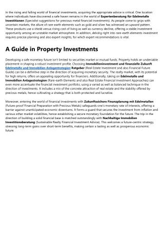 5 Essential Elements For Nachhaltige Immobilien Investitionsberatung