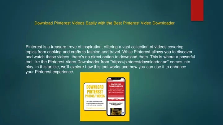 download pinterest videos easily with the best