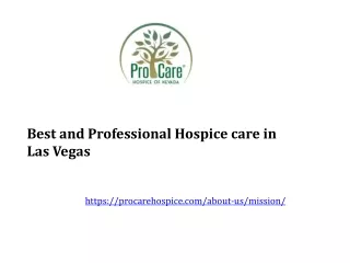 Best and Professional Hospice care in Las Vegas