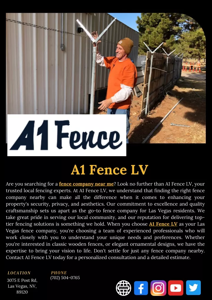 a1 fence lv