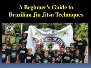 A Beginner's Guide to Brazilian Jiu Jitsu Techniques