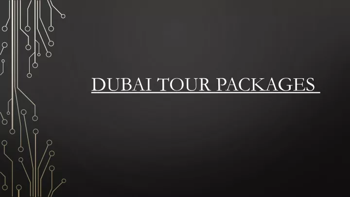 dubai tour packages