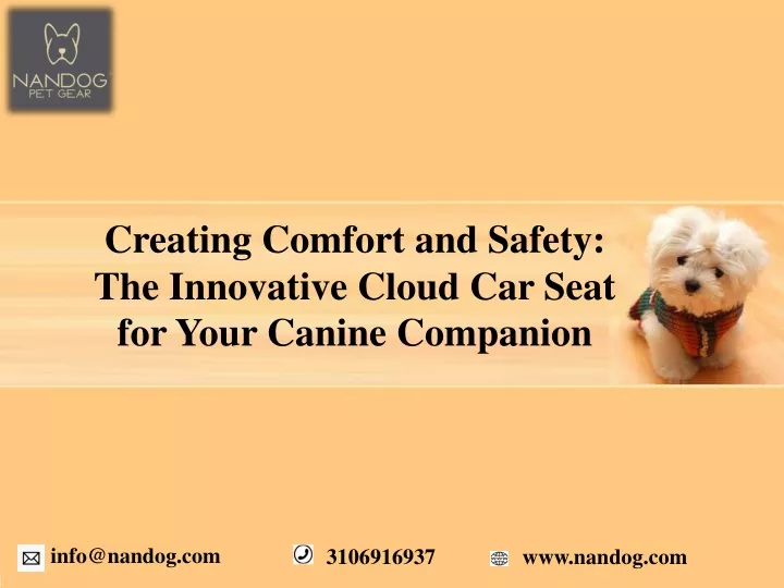 creating comfort and safety the innovative cloud car seat for your canine companion