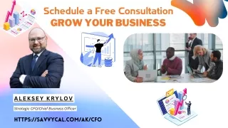 Grow Your Business - Free Advice - Aleksey Krylov - CFO