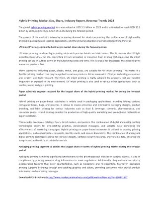 hybrid printing market size share industry report