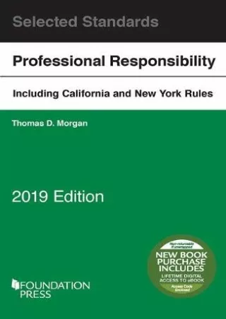 Download Book [PDF] Model Rules on Professional Conduct and Other Selected Standards, 2019 Edition