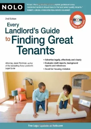 Download Book [PDF] Every Landlord's Guide to Finding Great Tenants