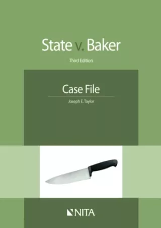 Epub State v. Baker: Third Edition Case File (NITA)