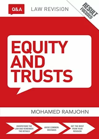 [Ebook] Q&A Equity & Trusts (Questions and Answers)