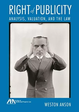 Full PDF Right of Publicity: Analysis, Valuation and the Law