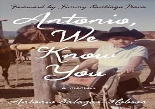 [EPUB] DOWNLOAD Antonio, We Know You