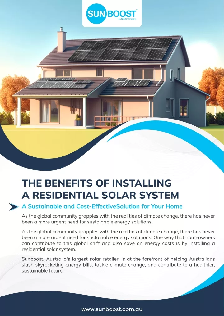 the benefits of installing a residential solar