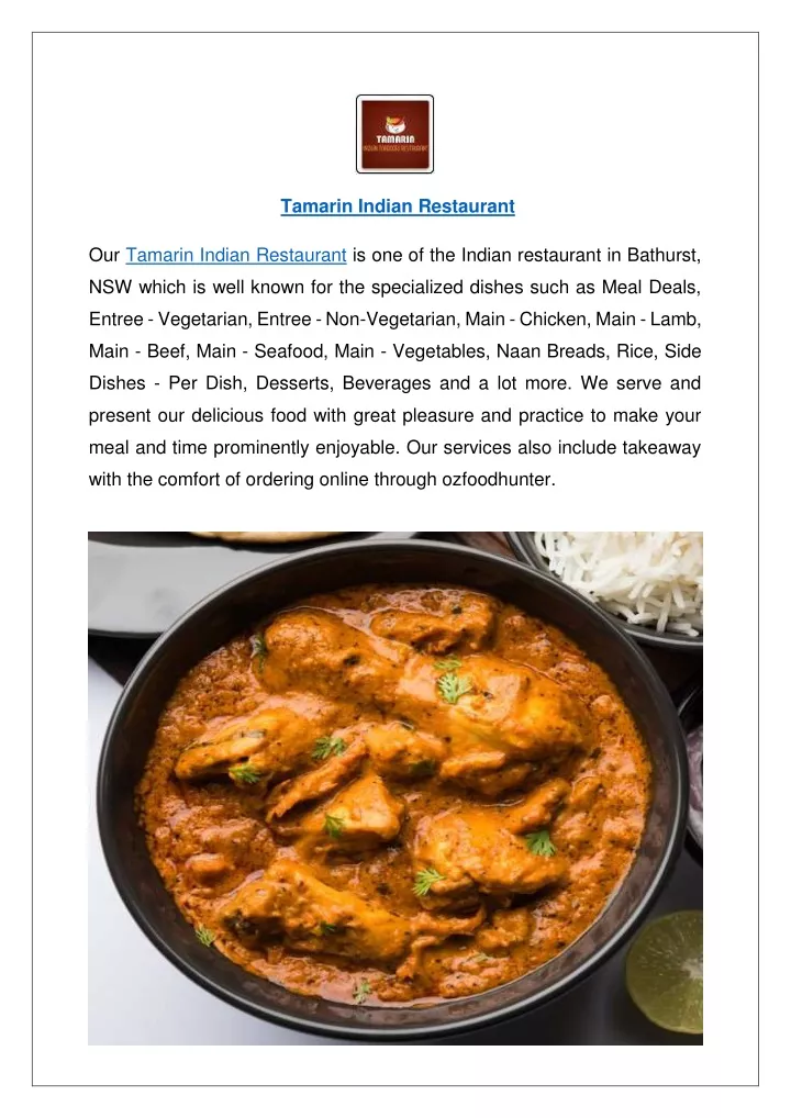 tamarin indian restaurant