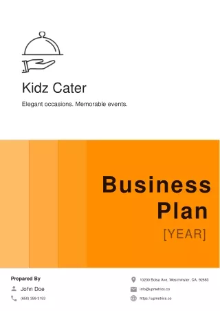 catering business plan example