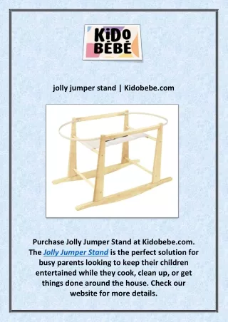 jolly jumper stand | Kidobebe.com