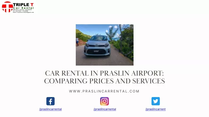 car rental in praslin airport comparing prices
