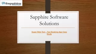 sapphire software solutions
