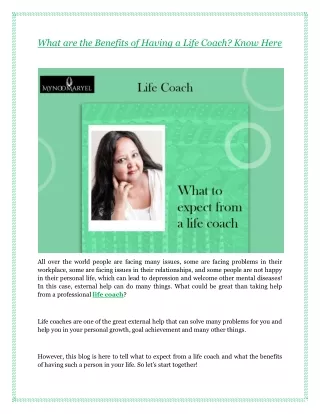 What are the Benefits of Having a Life Coach? Know Here