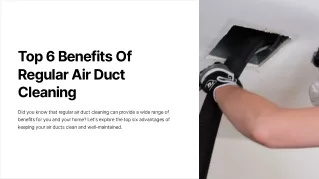 Top 6 Benefits Of Regular Air Duct Cleaning