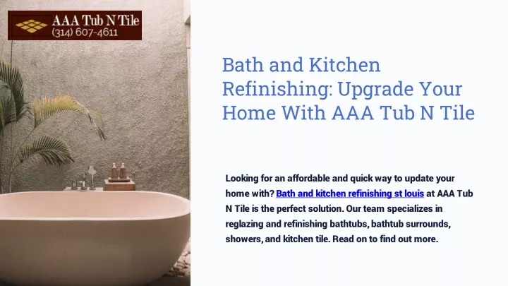 bath and kitchen refinishing upgrade your home