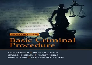 (PDF) Basic Criminal Procedure: Cases, Comments and Questions (American Casebook