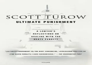 [EBOOK] DOWNLOAD Ultimate Punishment: A Lawyer's Reflections on Dealing with the Death Penalty